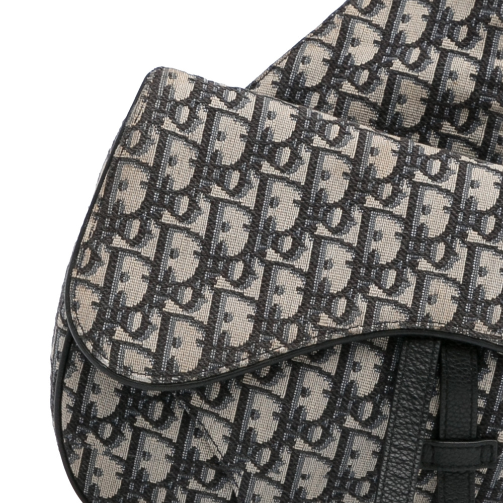 Pre-Loved Dior Oblique Canvas Saddle Crossbody - Picture 9 of 11